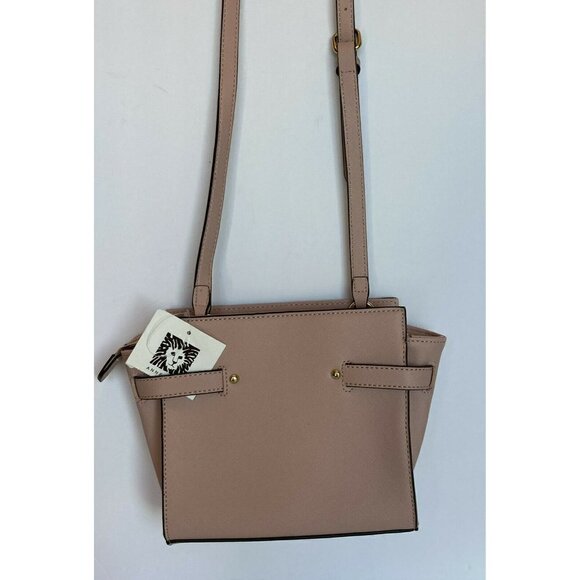 Anne Klein NWT Pink Rose Gold Crossbody Adjustable Shoulder Handbag - Picture 4 of 11